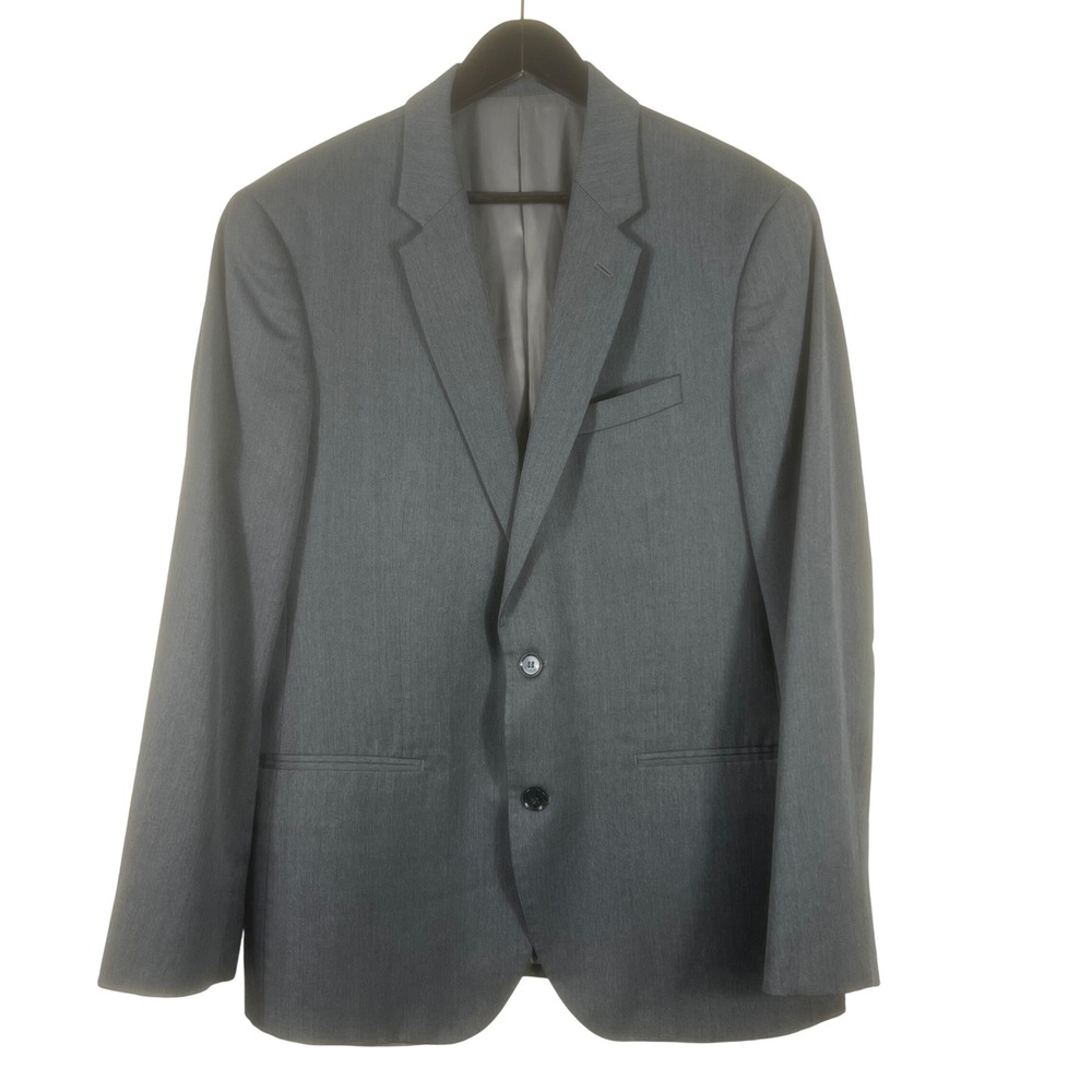 The Black Tux Men's Gray Blazer 42R 100% Merino‎ Wool Tollegno 1900 Italian